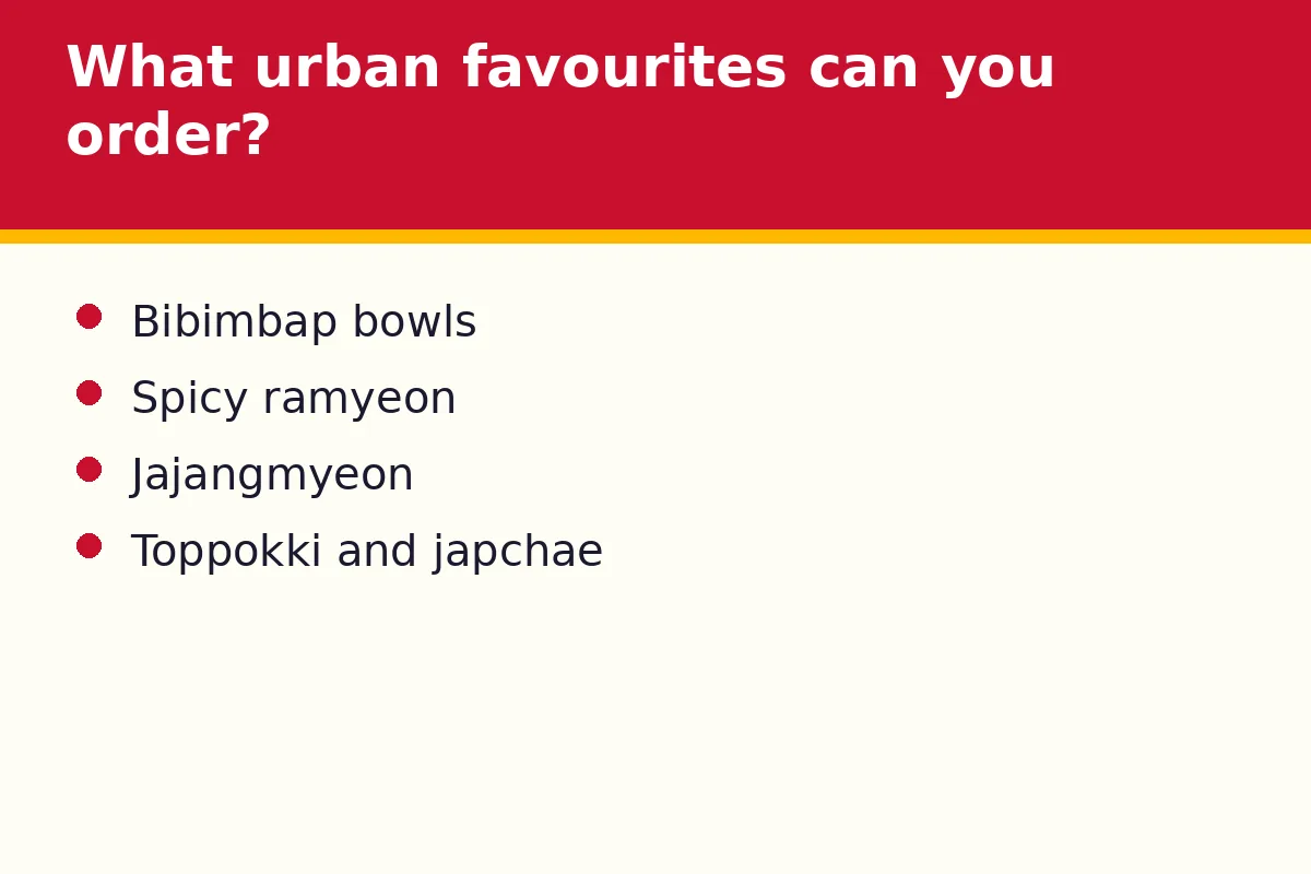 What urban favourites can you order at Dubuyo?