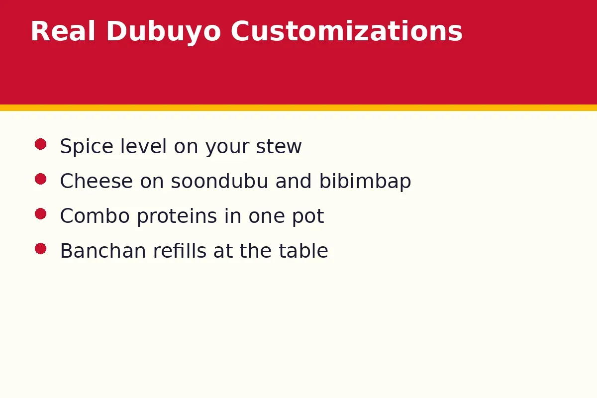 Is there a real Dubuyo secret menu?