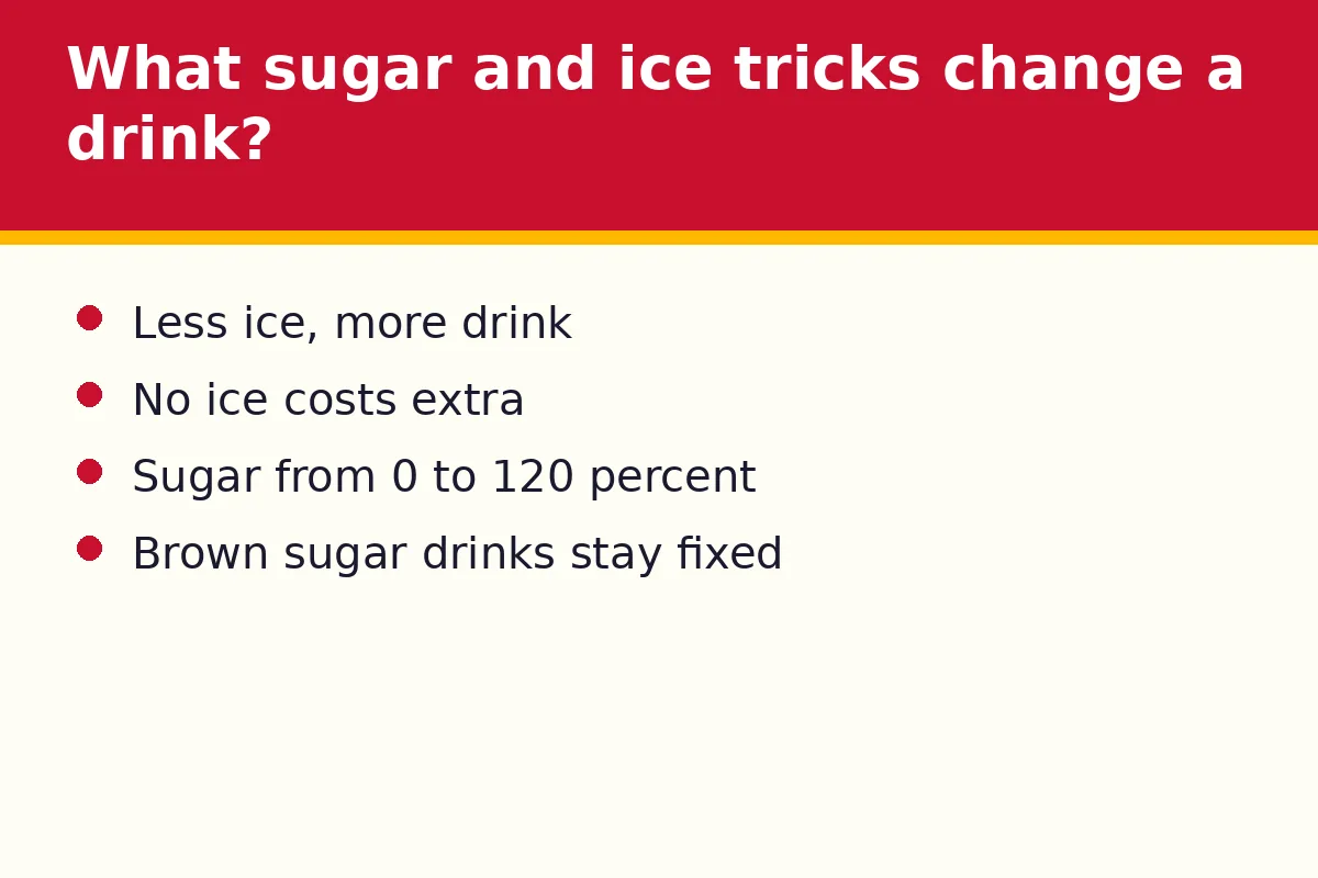 What sugar and ice tricks change an Each-A-Cup drink?