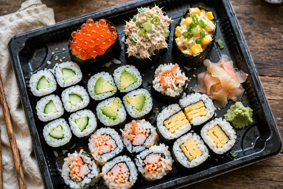 What are the cheapest gunkan, maki, and nigiri?