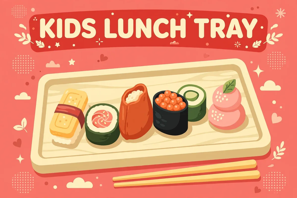 Empire Sushi kids menu: a full kids tray runs RM 8 to RM 12