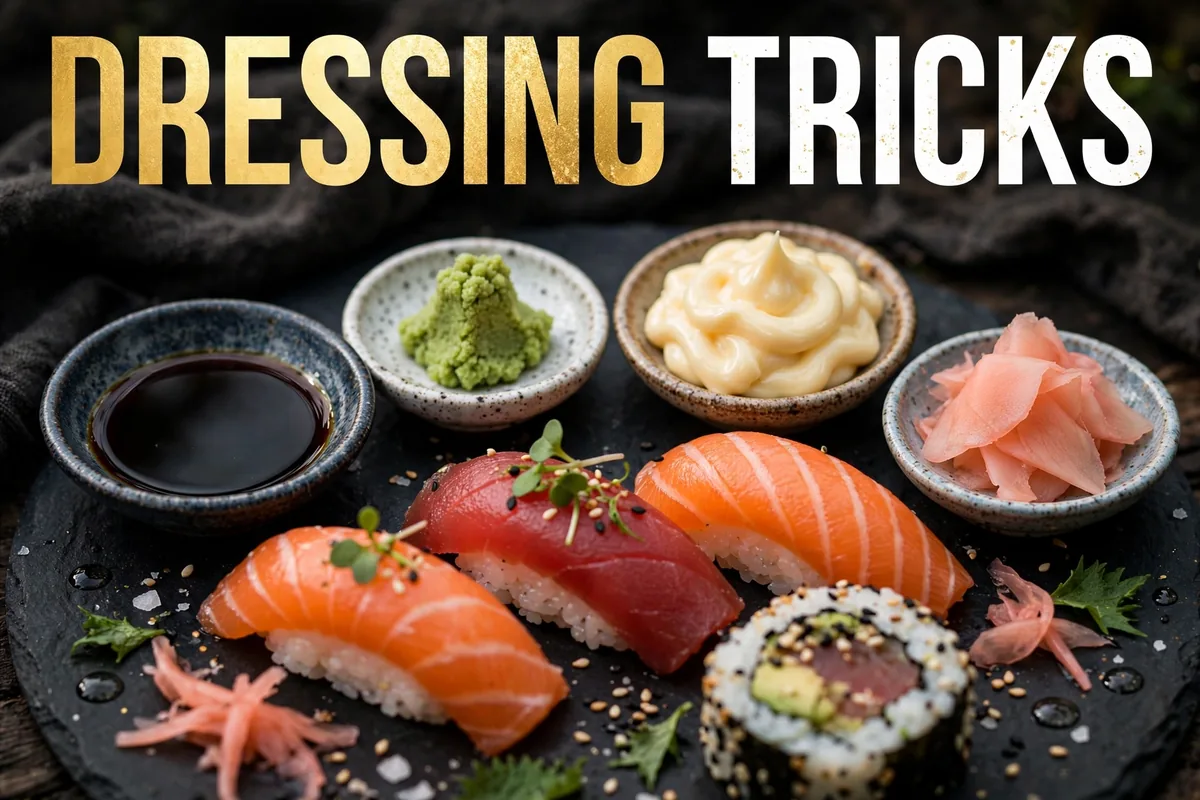 What dressing and add-on tricks exist at Empire Sushi?