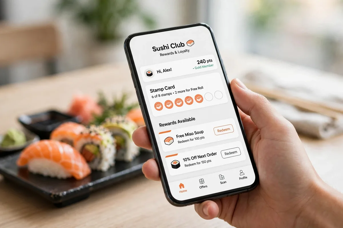 How does the Empire Sushi membership app save me money?