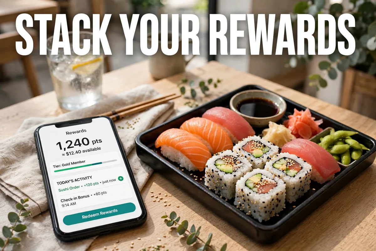 Getting the most from the Empire Sushi app