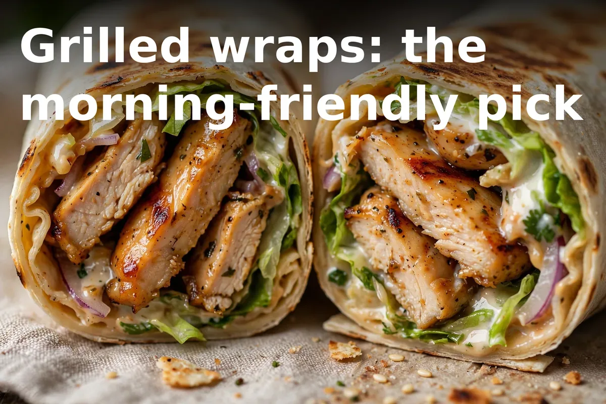 Grilled wraps: the morning-friendly pick