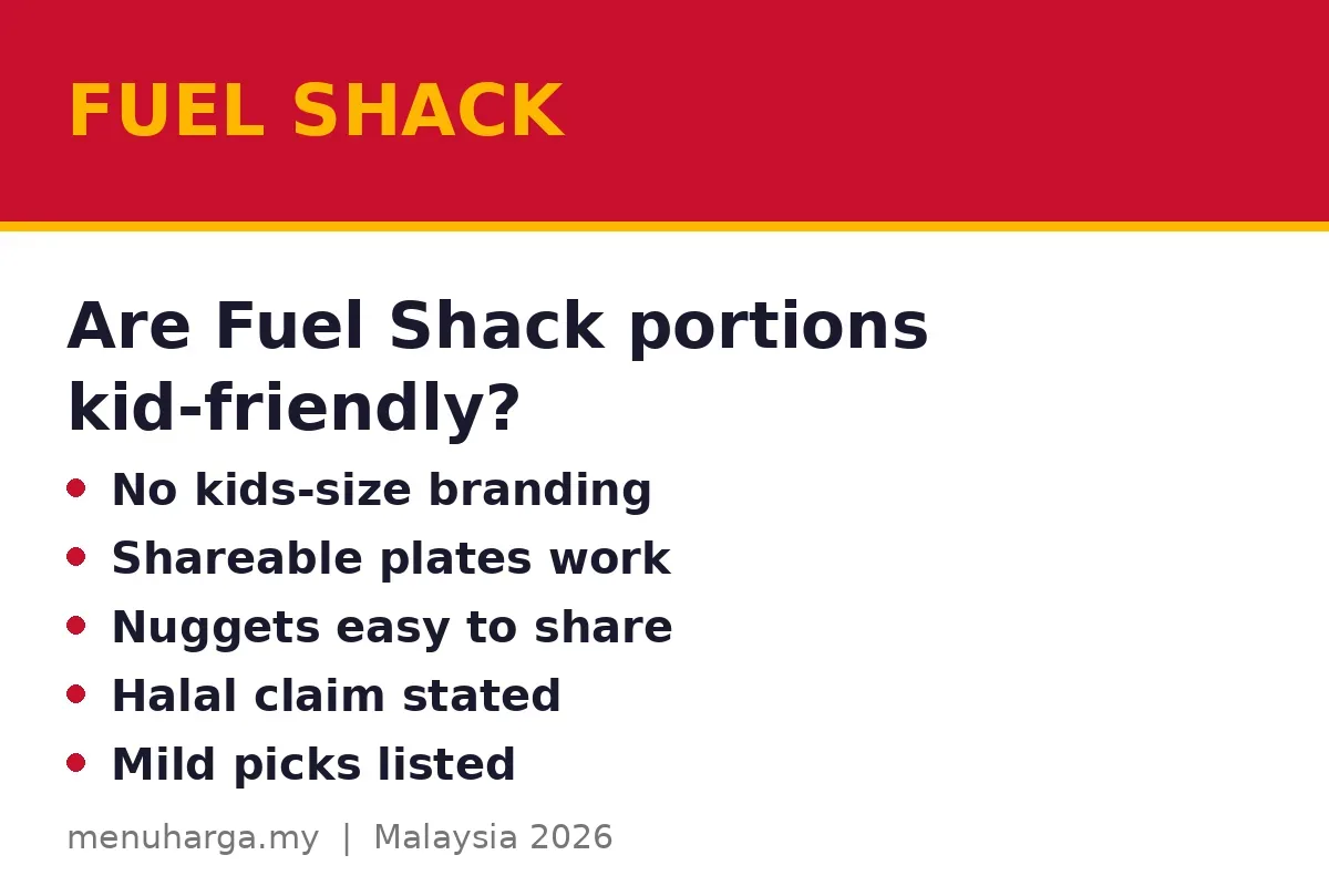 Are Fuel Shack portions kid-friendly?