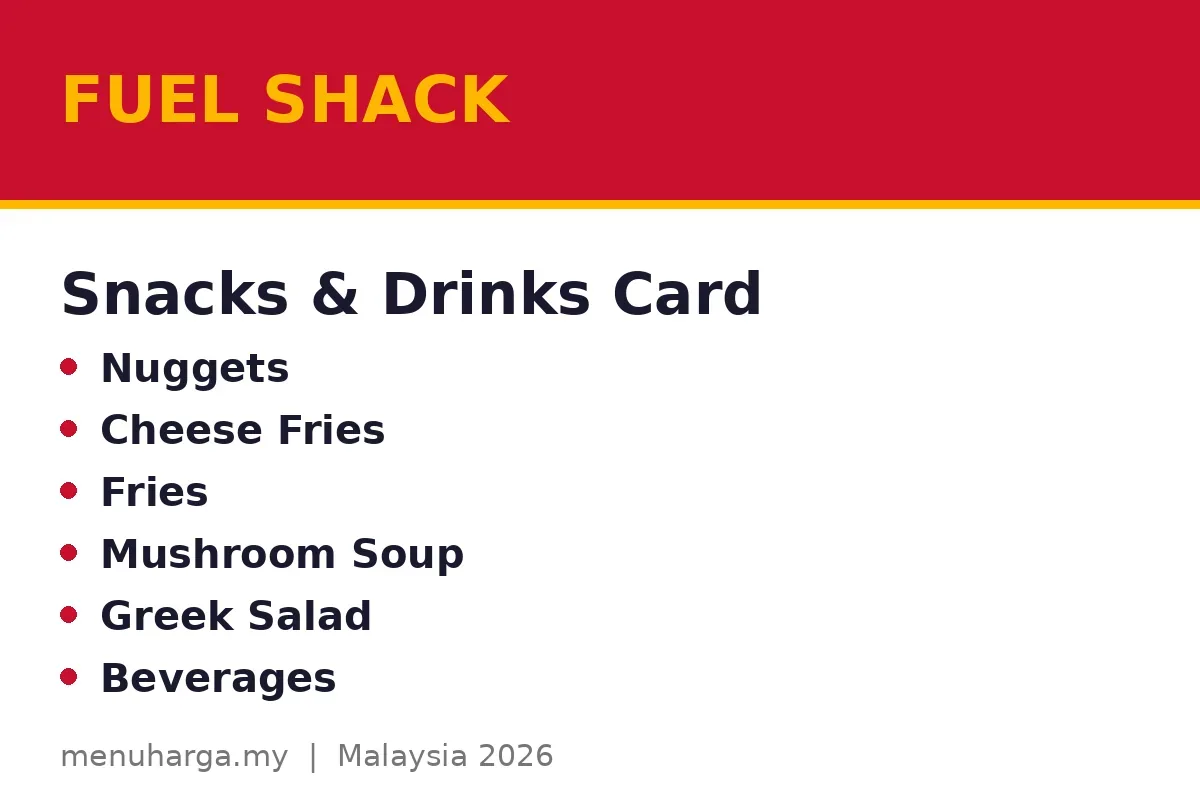 Snacks card: what's worth it