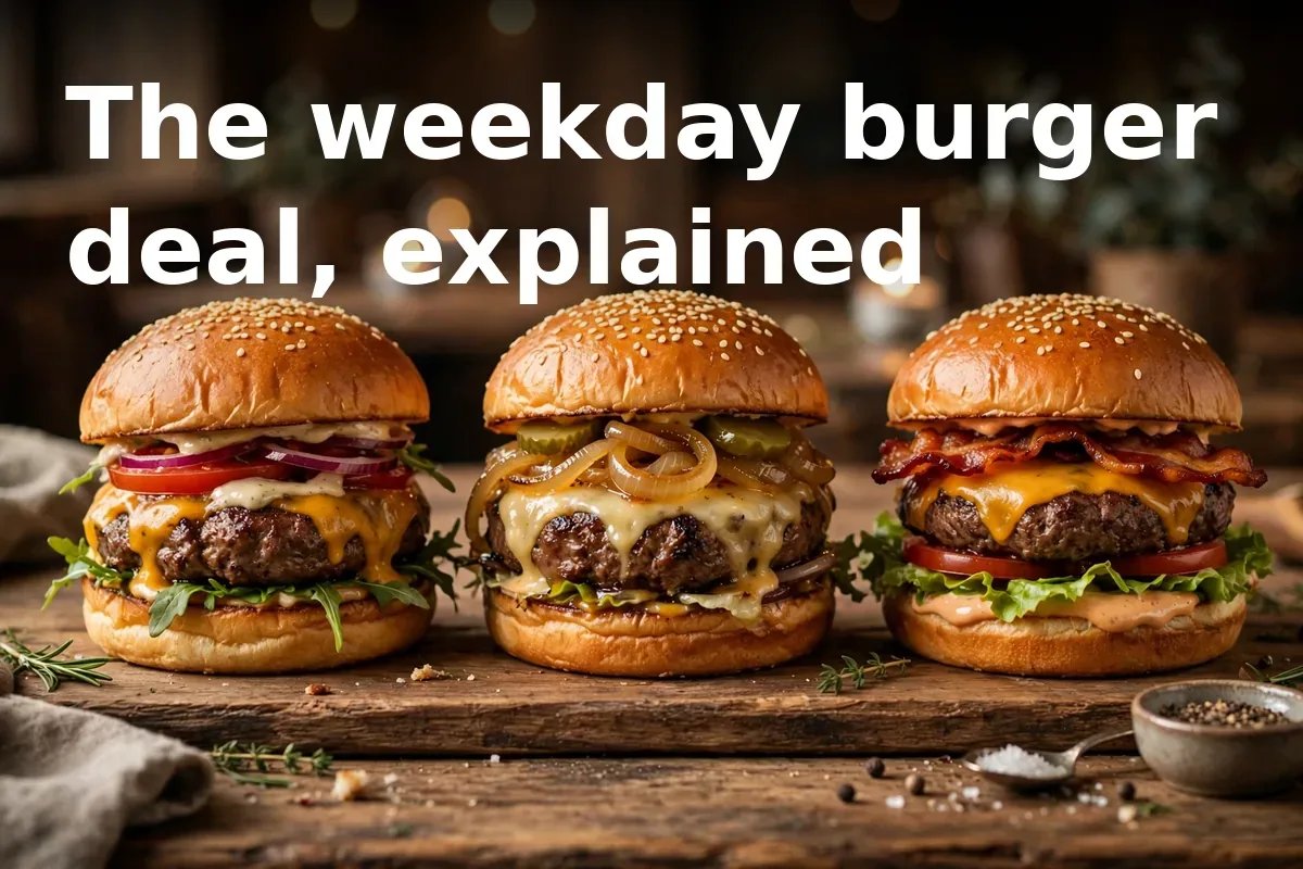 The weekday burger deal, explained
