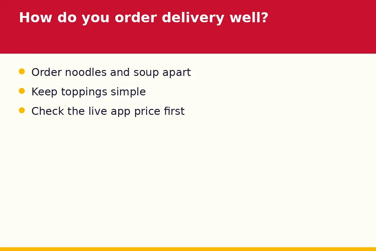 How do you order Go Noodle House delivery well?