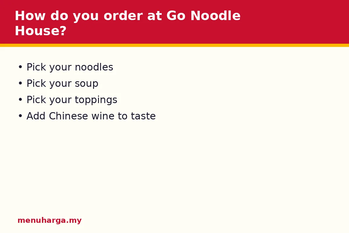How do you order at Go Noodle House?