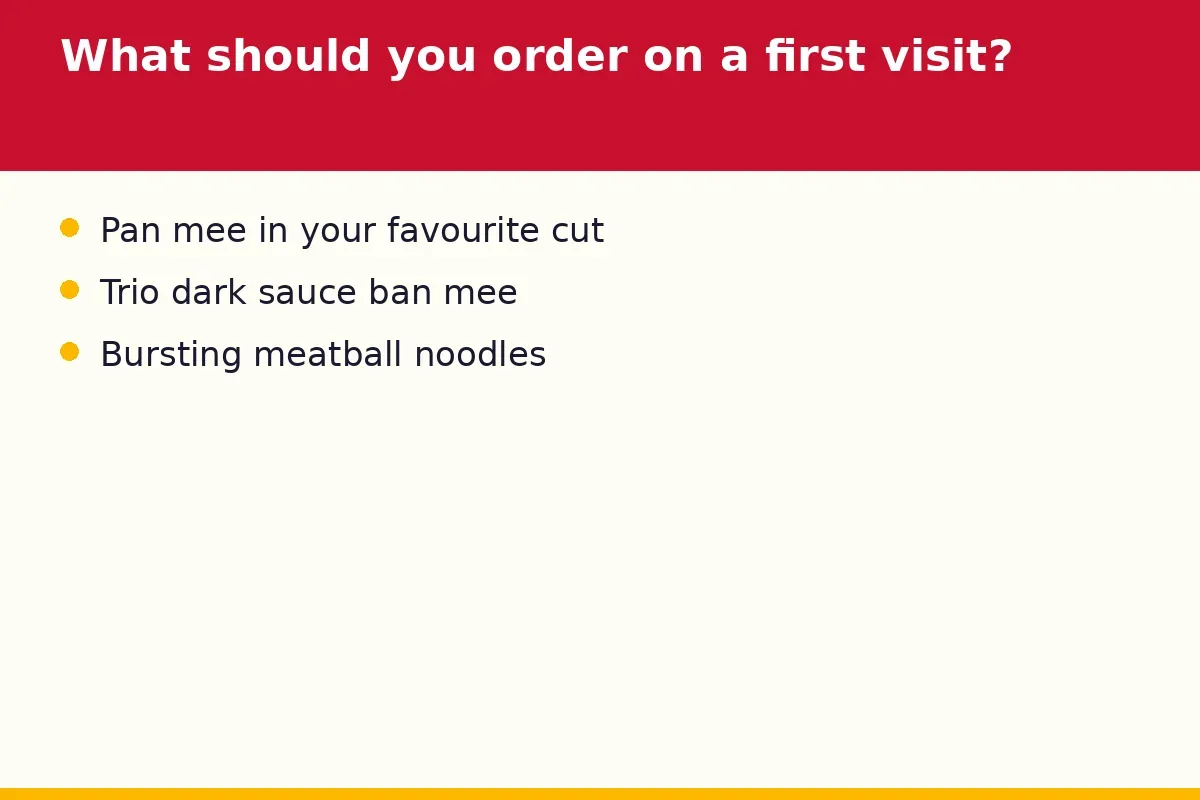 What should you order on a first visit to Go Noodle House?