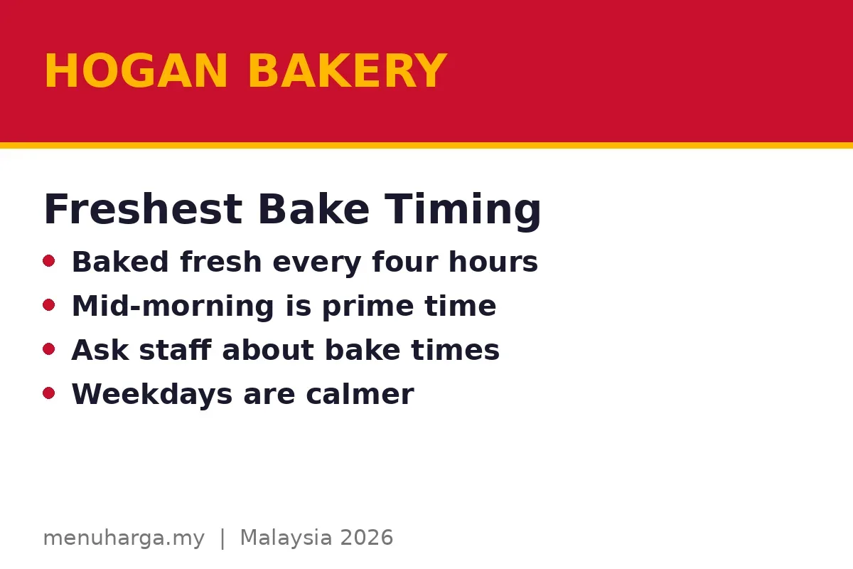 When should you arrive for the freshest bakes?