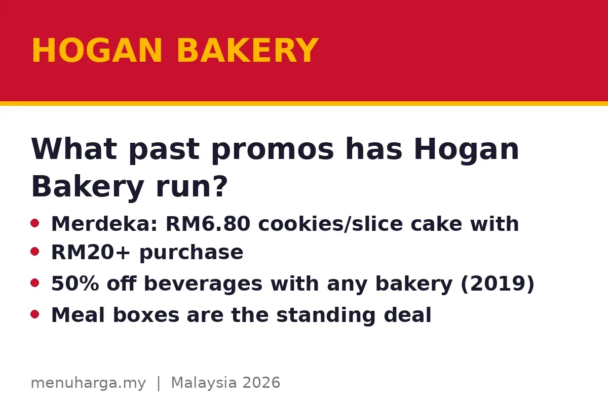 What past promos has Hogan Bakery run?