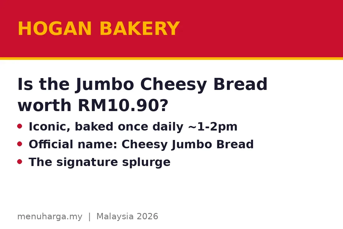 Is the Jumbo Cheesy Bread worth RM10.90?
