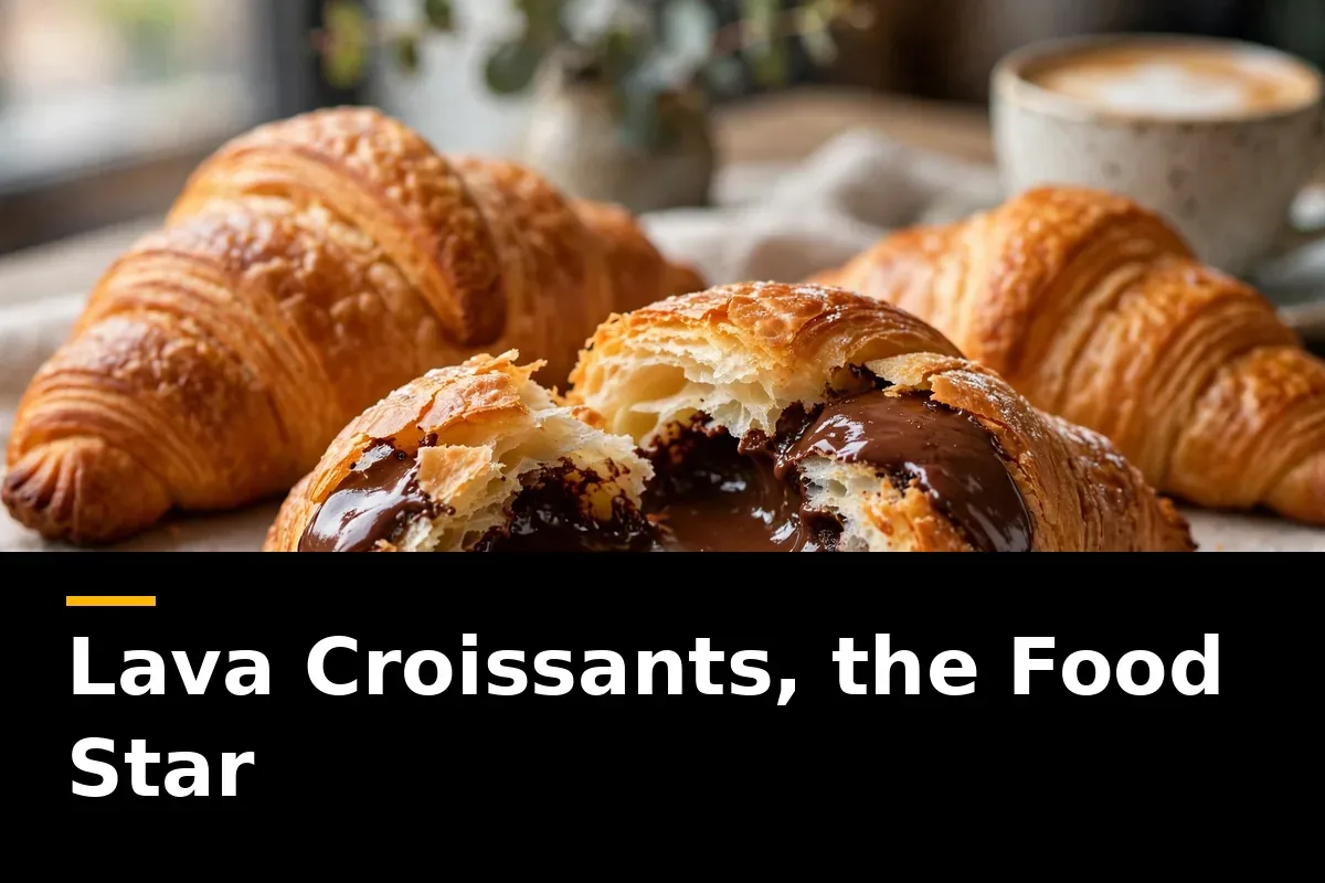 Lava croissants, the food star