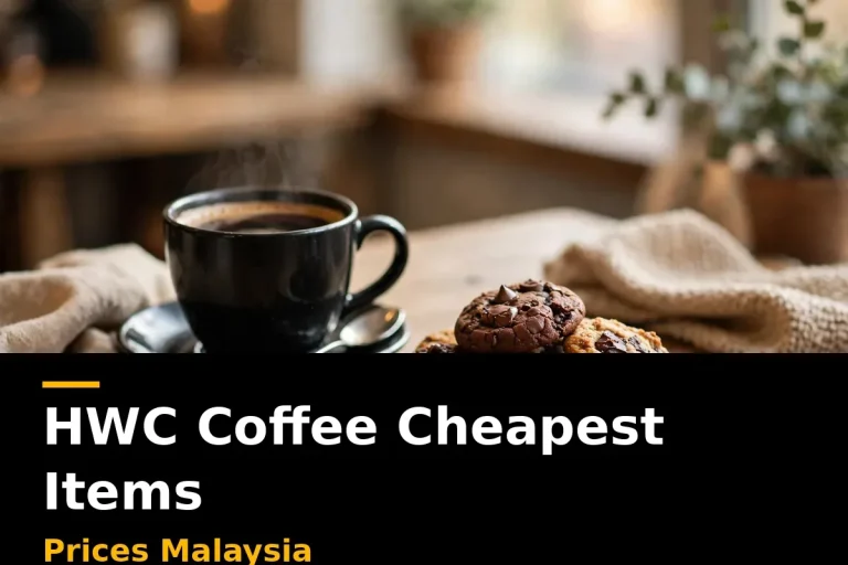 HWC Coffee Cheapest Items Prices Malaysia 2026: Budget Guide