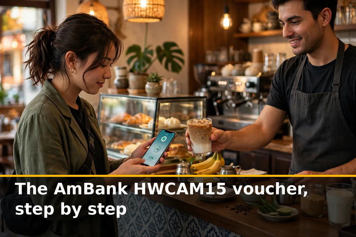 The AmBank HWCAM15 voucher, step by step
