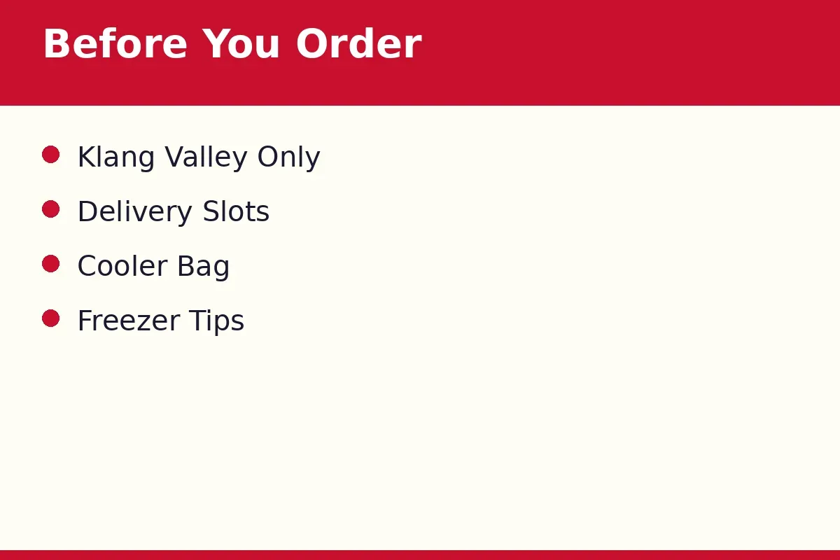 What should you check before ordering?