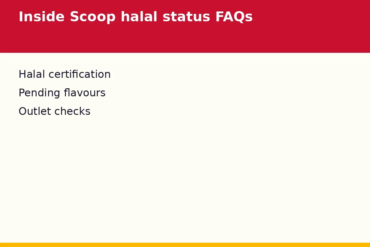 Inside Scoop halal status FAQs