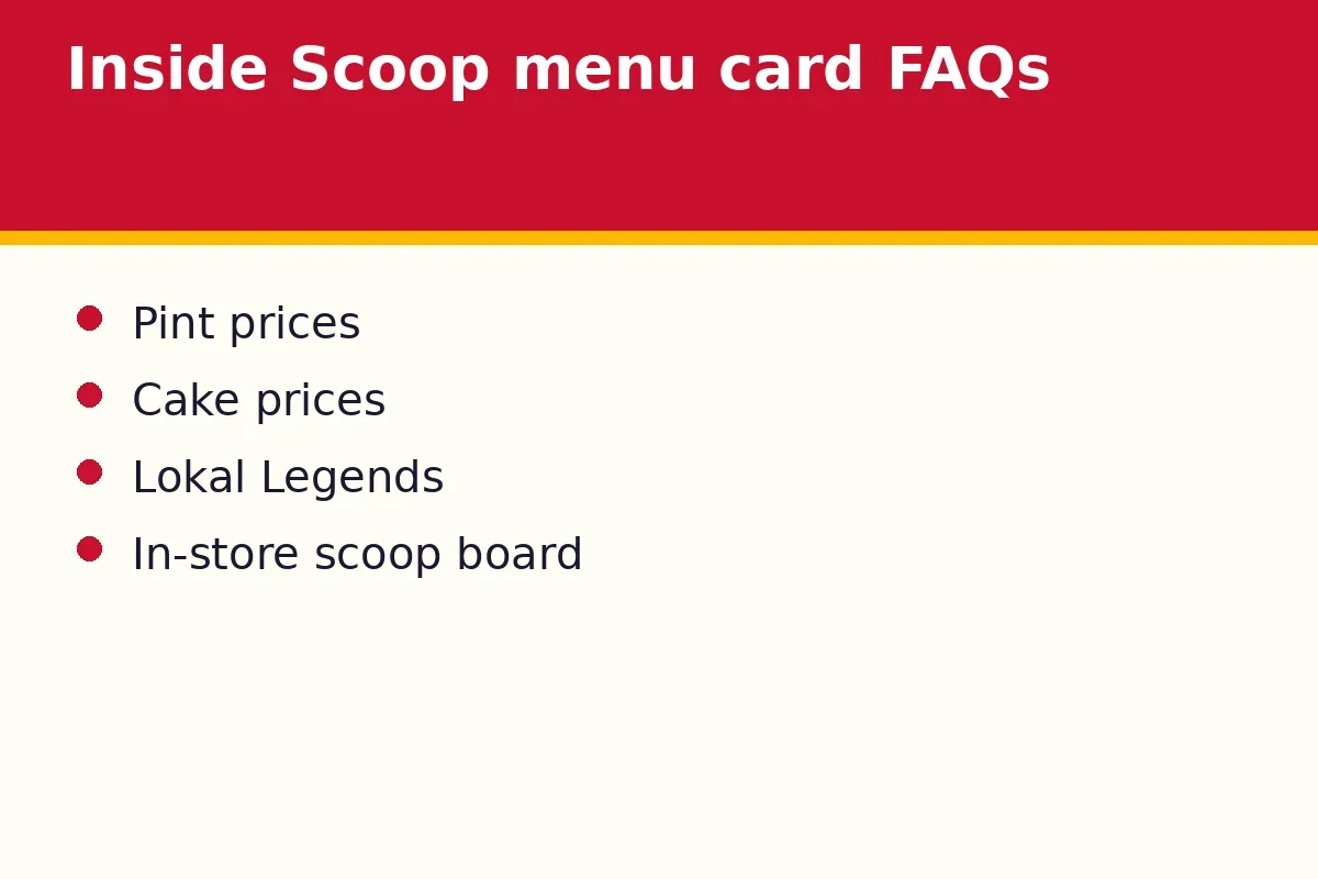 Inside Scoop menu card FAQs