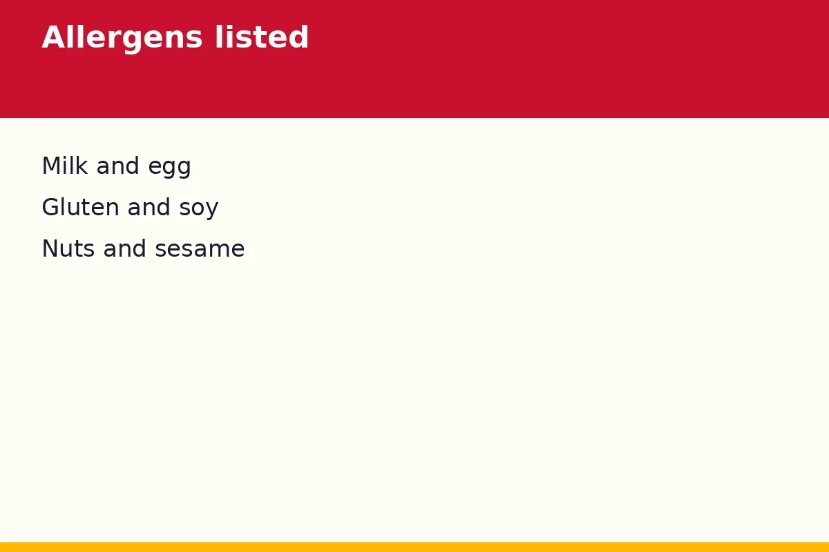 What allergens does Inside Scoop list?