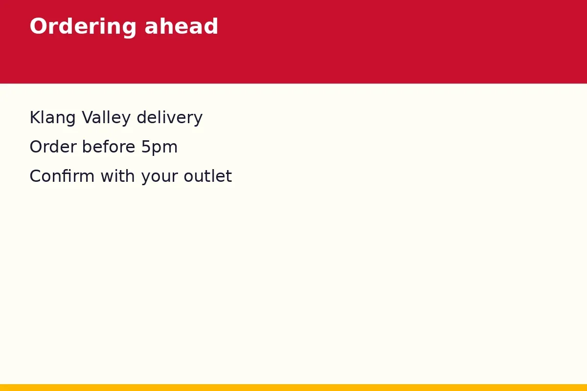 How far ahead should you order for a party?