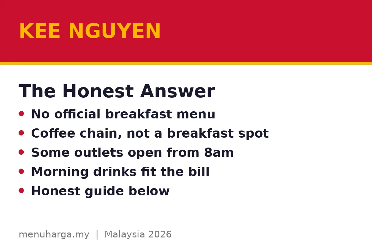 Does Kee Nguyen serve breakfast?