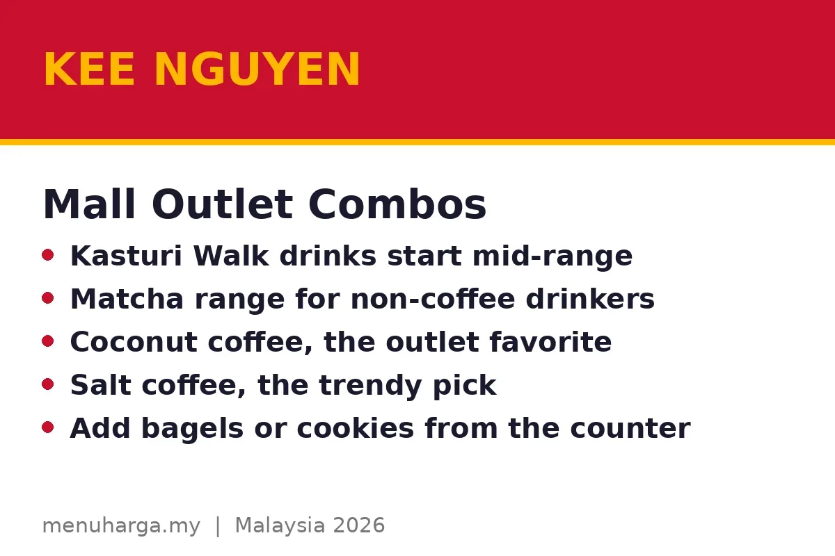 How much is a combo at the mall outlets?