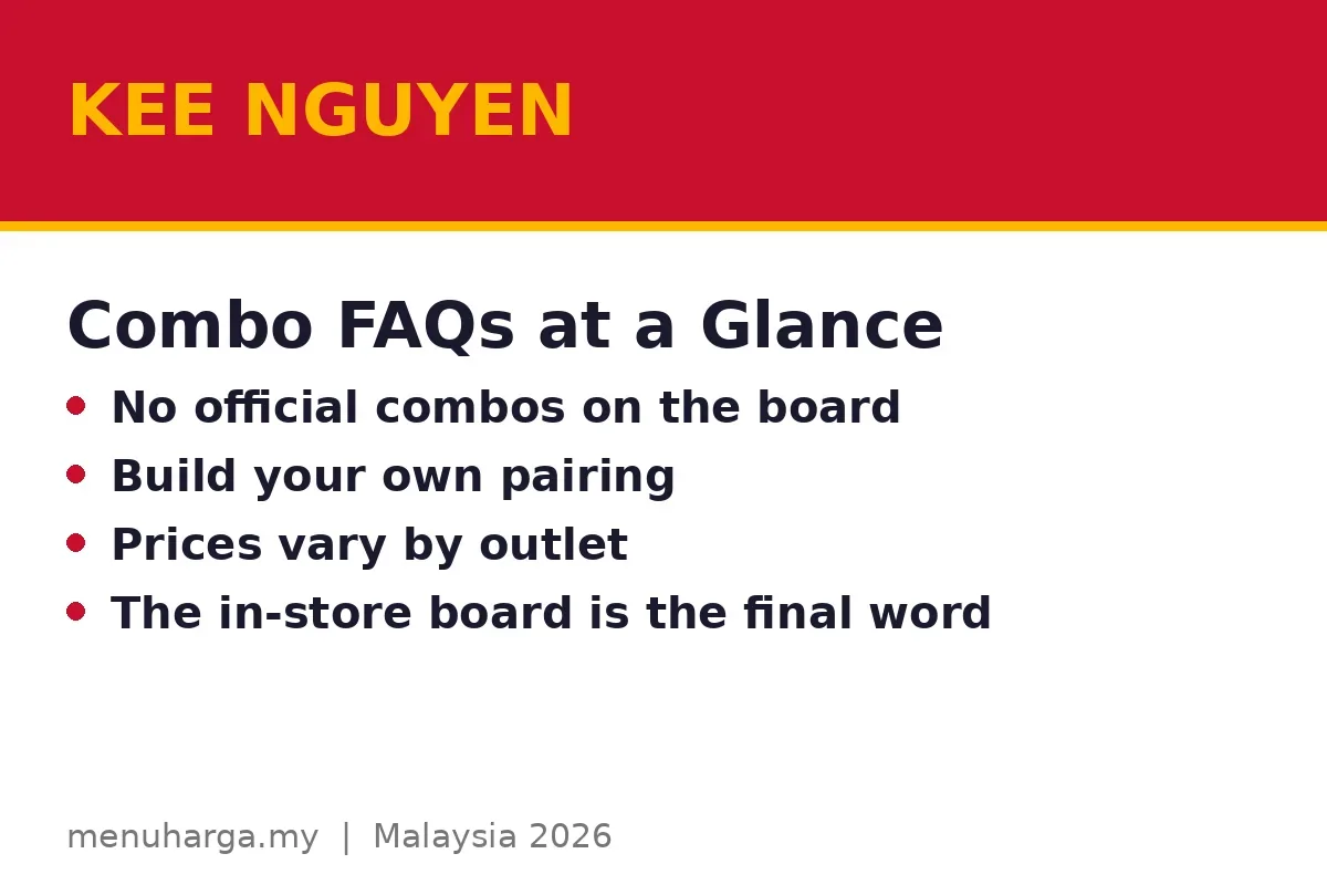 Kee Nguyen combo meals FAQs