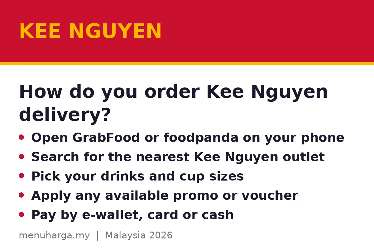 How do you order Kee Nguyen delivery?