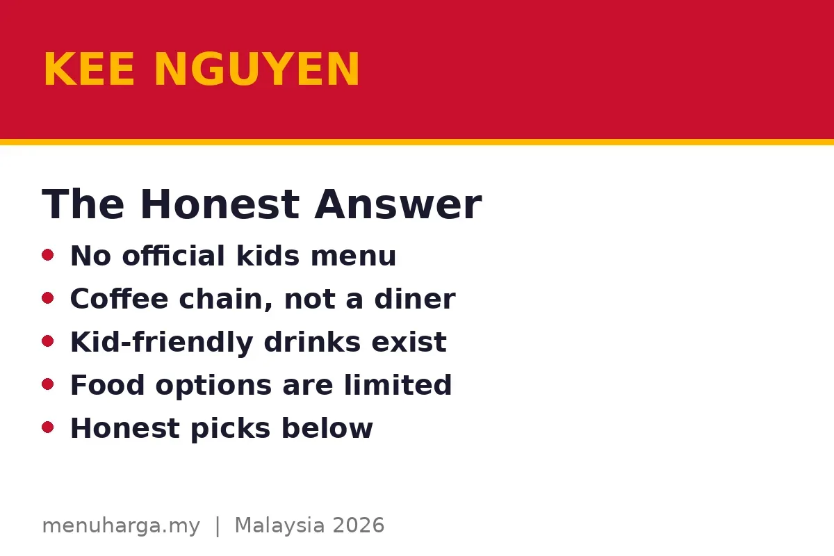 Does Kee Nguyen have a kids menu?