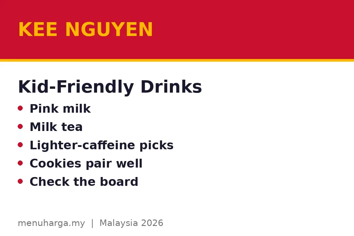 What can kids drink at Kee Nguyen?