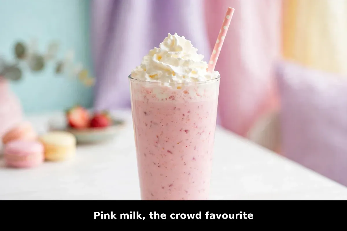 Pink milk, the crowd favourite