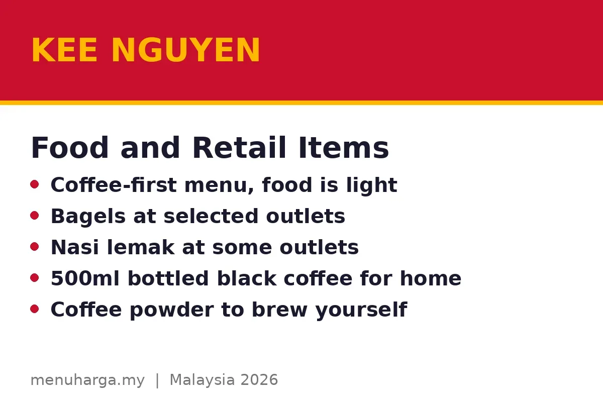 What food does Kee Nguyen sell?