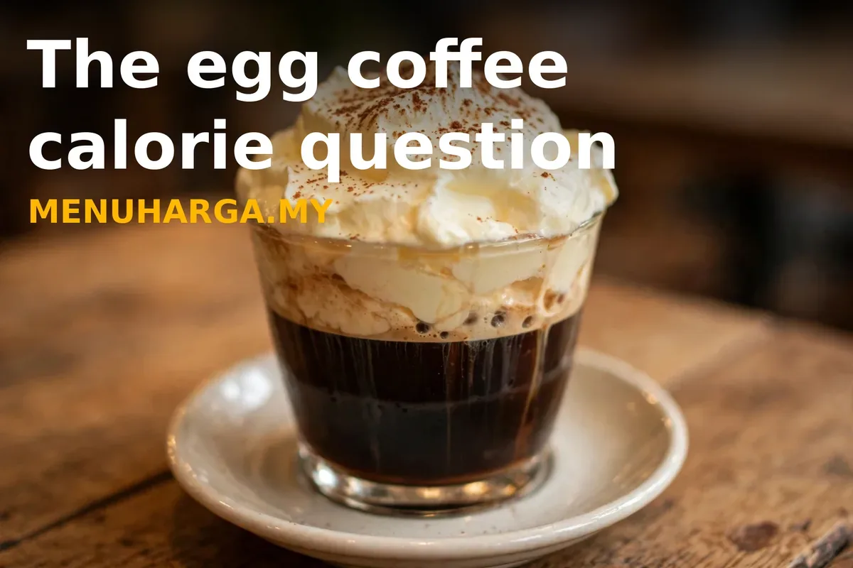 The egg coffee calorie question