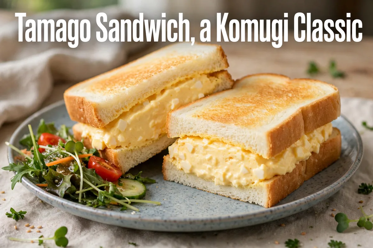 Tamago sandwich, a Komugi classic