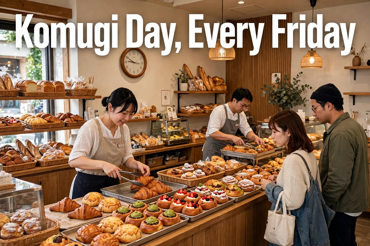 Komugi Day, every Friday