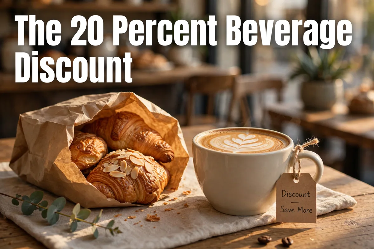 The 20 percent beverage discount