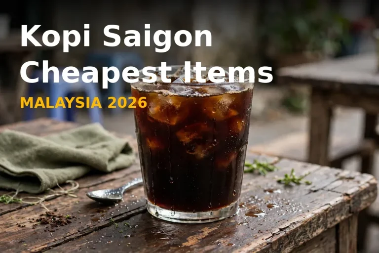 Kopi Saigon Cheapest Items Prices Malaysia 2026