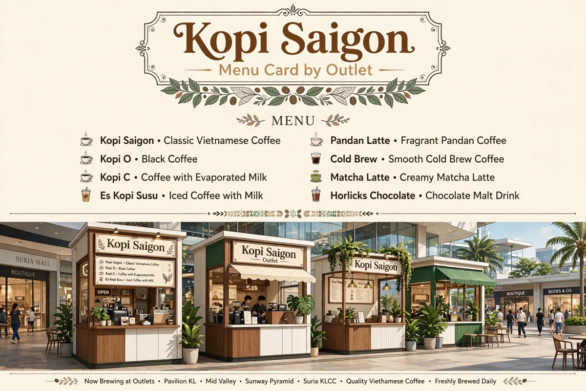 Does the menu card change between outlets?