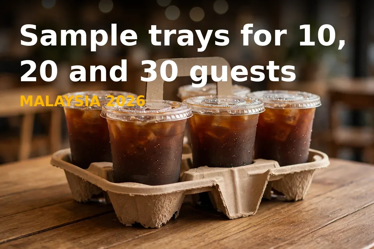 Sample trays for 10, 20 and 30 guests