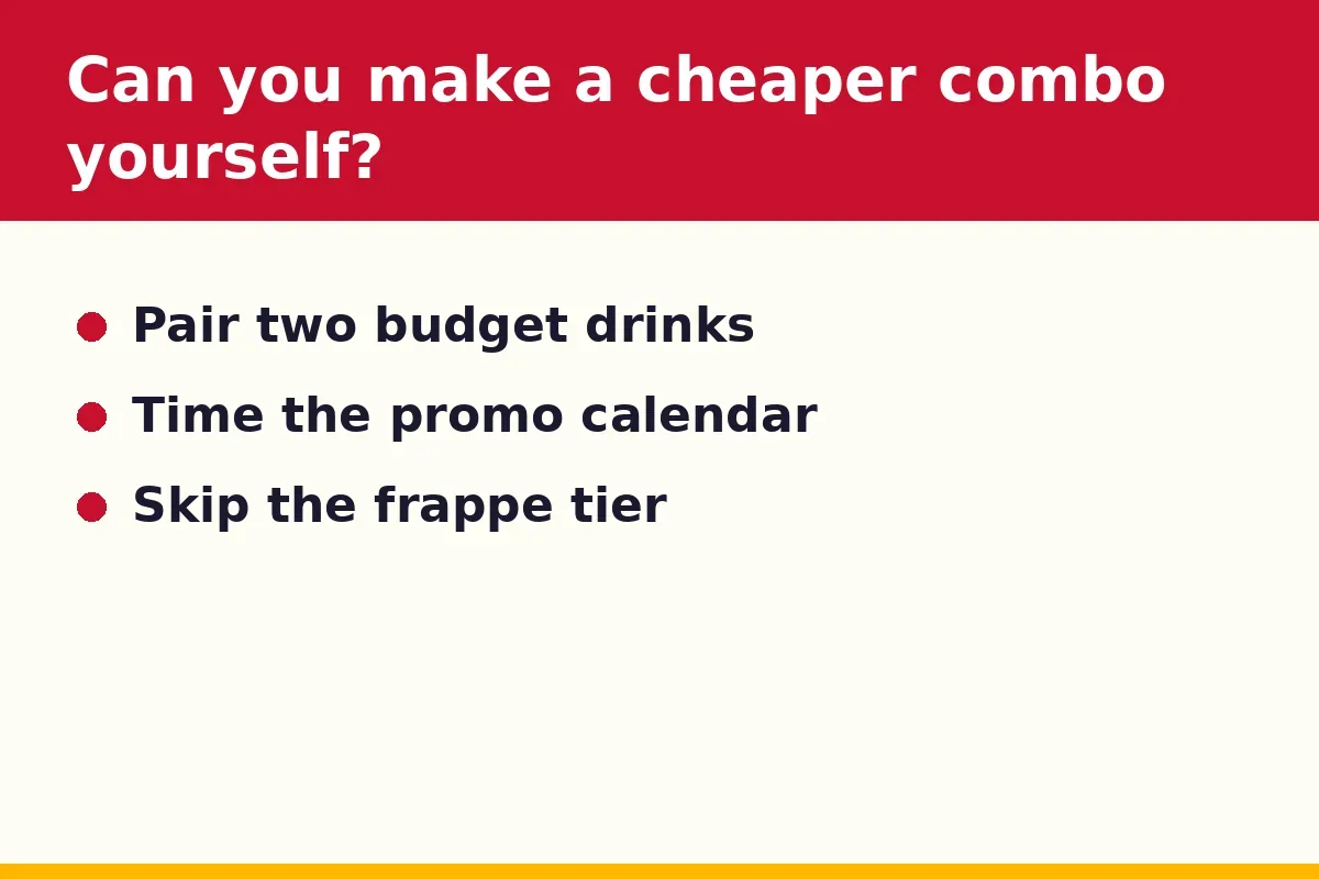 Can you make a cheaper combo yourself?