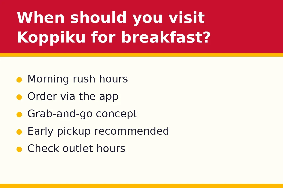 When should you visit Koppiku for breakfast?