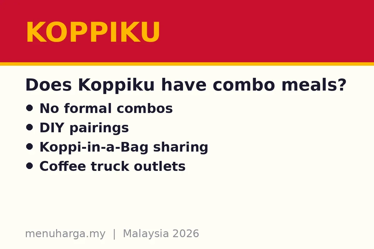 Does Koppiku have combo meals?