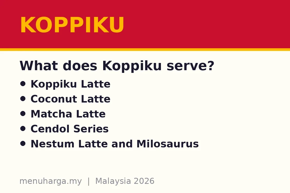 What does Koppiku serve?