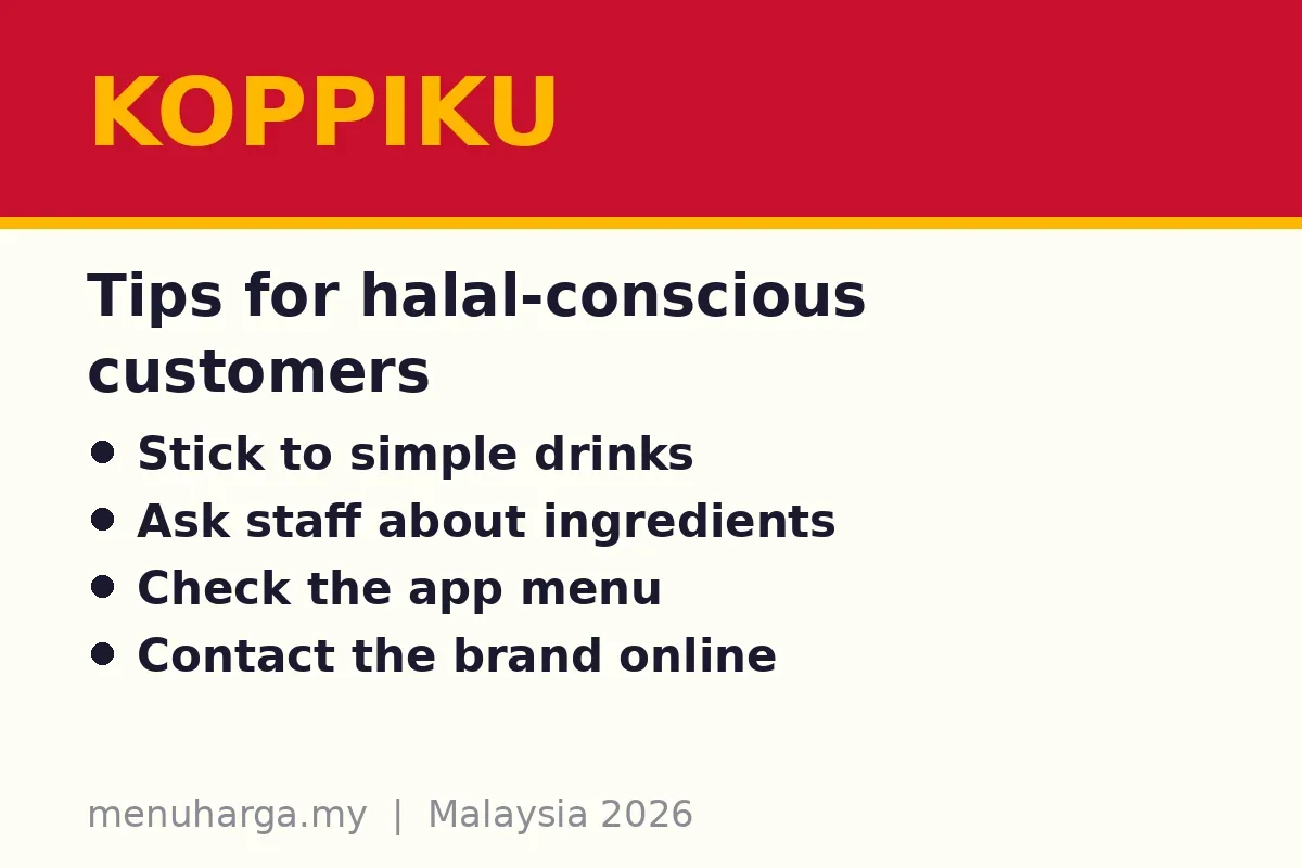 What should halal-conscious customers check?