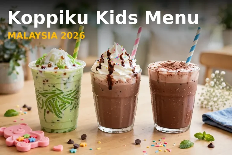 Koppiku Kids Menu Prices Malaysia 2026