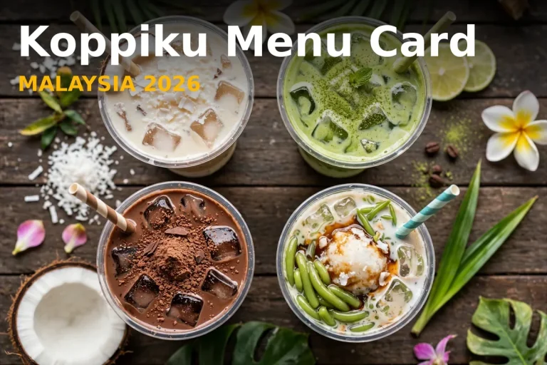 Koppiku Menu Card Prices Malaysia 2026