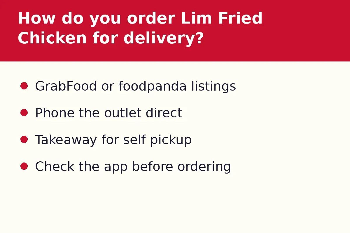 How do you order Lim Fried Chicken for delivery?