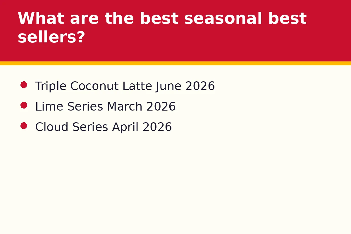 What are the best seasonal best sellers?